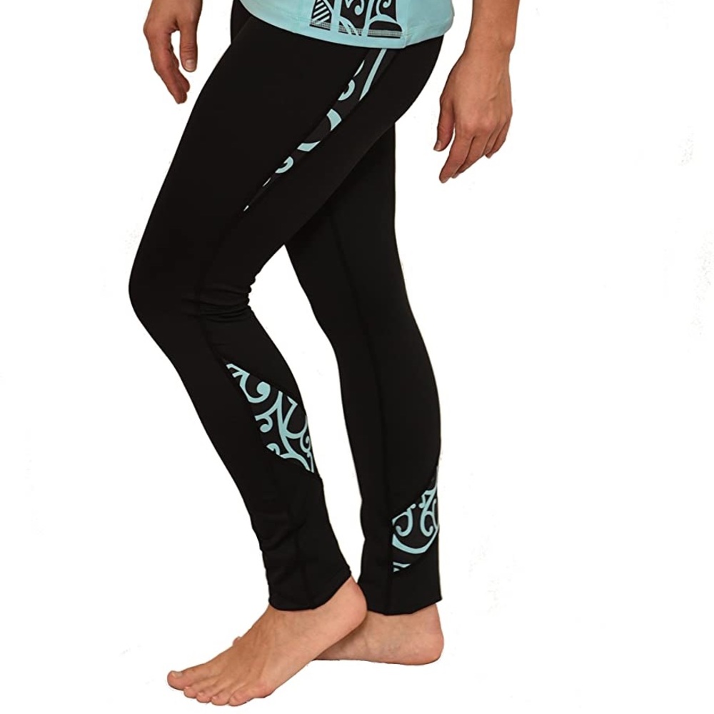 Like New - ORI ACTIVE Koru Yoga Pants Maori Tattoo